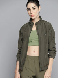 Thumbnail for Women Black Outdoor Sporty Jacket