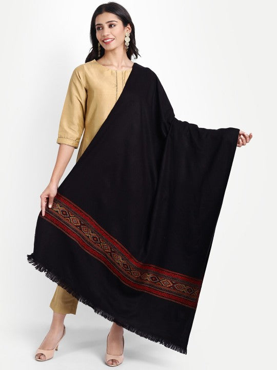 women-black-and-red-embroidered-shawl