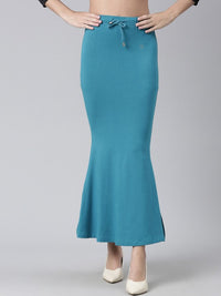 Thumbnail for Side Slit High-Rise Stretchable Viscose Saree Skirt