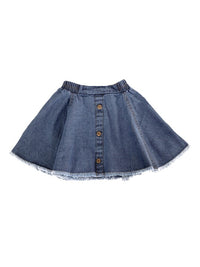 Thumbnail for girls-denim-flared-knee-length-skirts