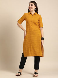 Thumbnail for Women Striped Dobby Cotton Kurta