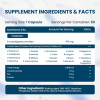 Thumbnail for Himalayan Organics Probiotics Supplement 50 billion Prebiotics Capsules