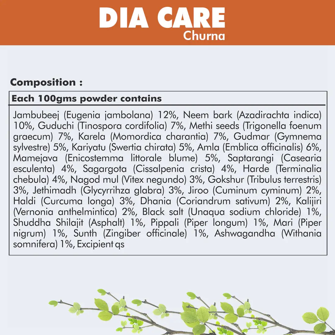 Herbal Hills Ayurveda Dia Care Churna
