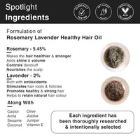 Thumbnail for Soulflower Pure & Natural Rosemary Lavender Healthy Hair Oil