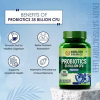 Thumbnail for Himalayan Organics Probiotics 35 Billion CFU Prebiotics Vegetarian Capsules