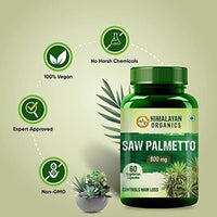 Thumbnail for Himalayan Organics Saw Palmetto 800 mg Vegetarian Capsules