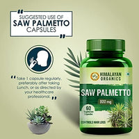 Thumbnail for Himalayan Organics Saw Palmetto 800 mg Vegetarian Capsules