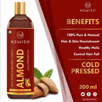 Thumbnail for Newish Pure & Natural Sweet Almond Oil for Hair & Skin