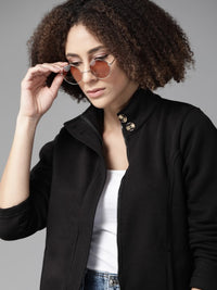 Thumbnail for Women Brown Solid Tailored Jacket