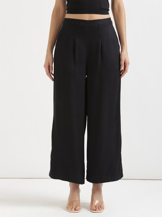 Wide Leg Mid Rise Palazzos