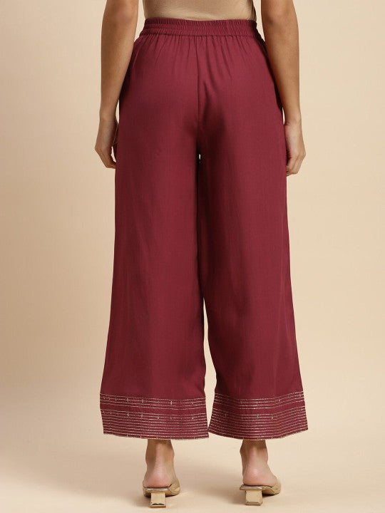 Women Flared Ethnic Palazzos