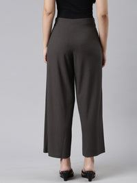 Thumbnail for Women Black Knitted Palazzos