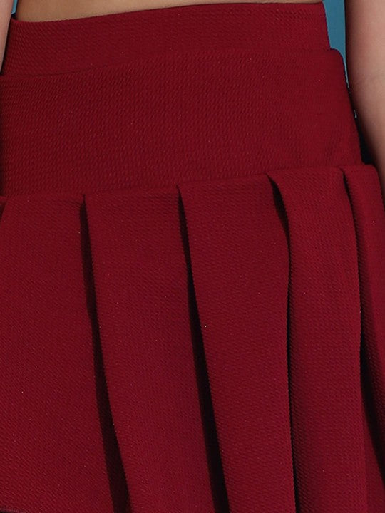 Girls Flared Mini Skirts