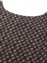 Thumbnail for Women Ethnic Motifs Printed Kantha Work Dobby Kurta