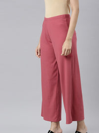 Thumbnail for Women Black Knitted Palazzos