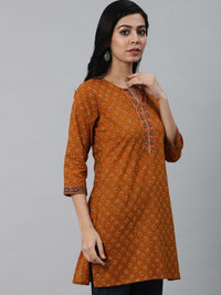 Thumbnail for Women Maroon Printed Tunic