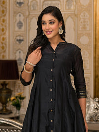 Thumbnail for Women Green Solid Anarkali Kurta