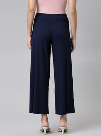 Thumbnail for Women Black Knitted Palazzos
