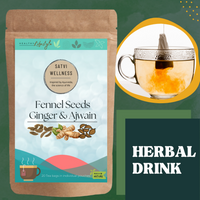 Thumbnail for Satvi Wellness Fennel Ginger Ajwain Tea | Fennel Tea | Ginger Tea | Ajwain Tea