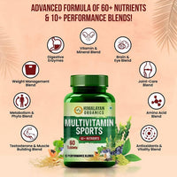 Thumbnail for Himalayan Organics Multivitamin Sports 60 + Vital Nutrients Tablets