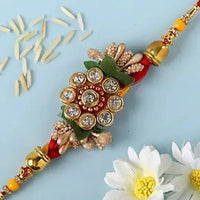 Thumbnail for Designer Antique Rakhi & Kaju Katli Box