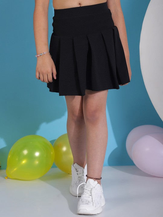 Girls Flared Mini Skirts