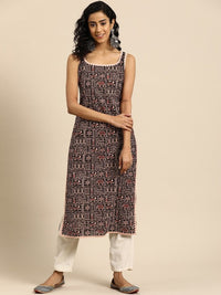 Thumbnail for women-ethnic-motifs-printed-gotta-patti-kurta