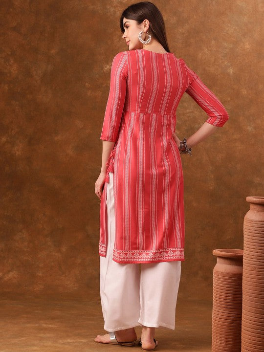 striped-straight-kurta-with-side-tie-ups