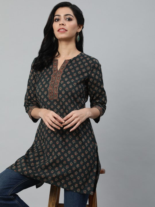 Women Maroon Printed Tunic