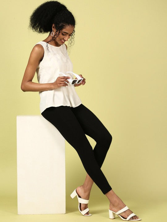 Cotton Ankle-Length Leggings