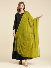 Thumbnail for Embroidered Chiffon Dupatta