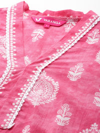 Thumbnail for women-ethnic-motifs-printed-cotton-kurta