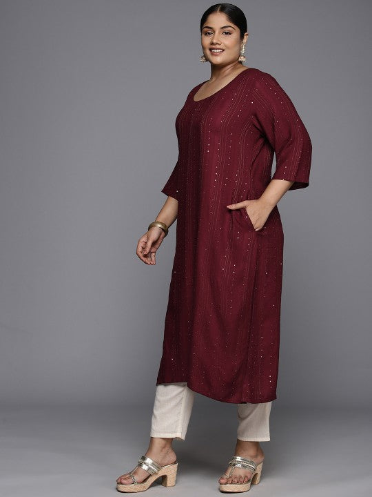 plus-size-embroidered-sequinned-kurta