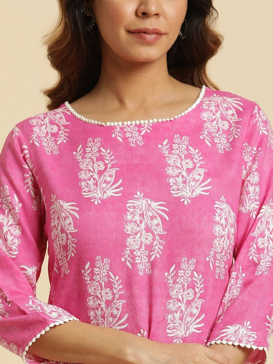 women-floral-printed-straight-kurta