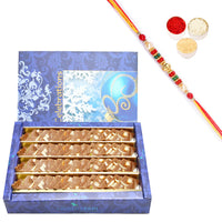 Thumbnail for ghasitaram-chocolate-kaju-katli-with-pearl-beads-rakh