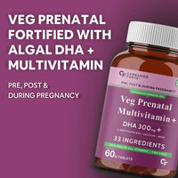 Thumbnail for Carbamide Forte Veg Prenatal Multivitamin Tablets with DHA for Women