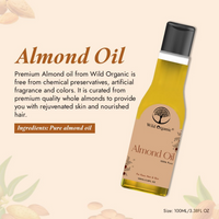 Thumbnail for Wild Organic Cold Pressed Almond Hair Oil