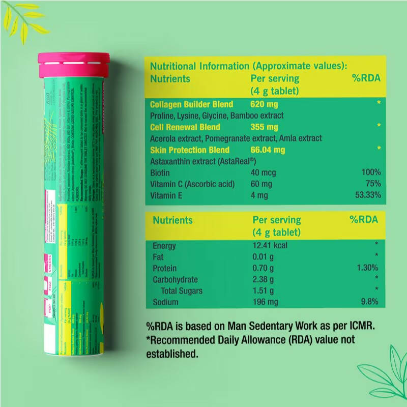 Chicnutrix Plant Based Collagen Builder Tablets for Youthful & Firm Skin