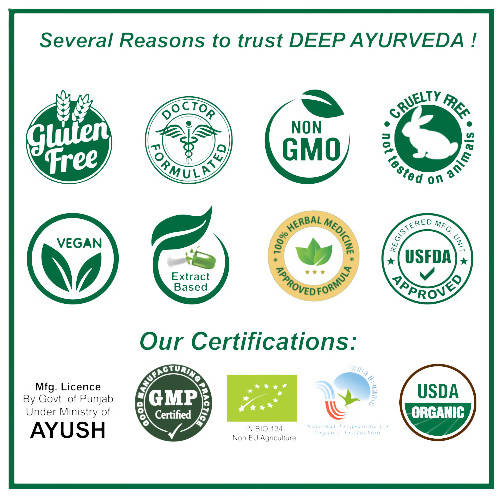 Deep Ayurveda Twakdetox 500mg Veg Capsules