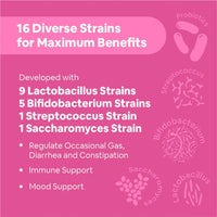 Thumbnail for Carbamide Forte Probiotics Supplement 30 Billion Veg Capsules