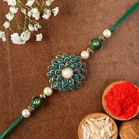Thumbnail for floral-stylish-rakhi-&-kaju-katli-bo