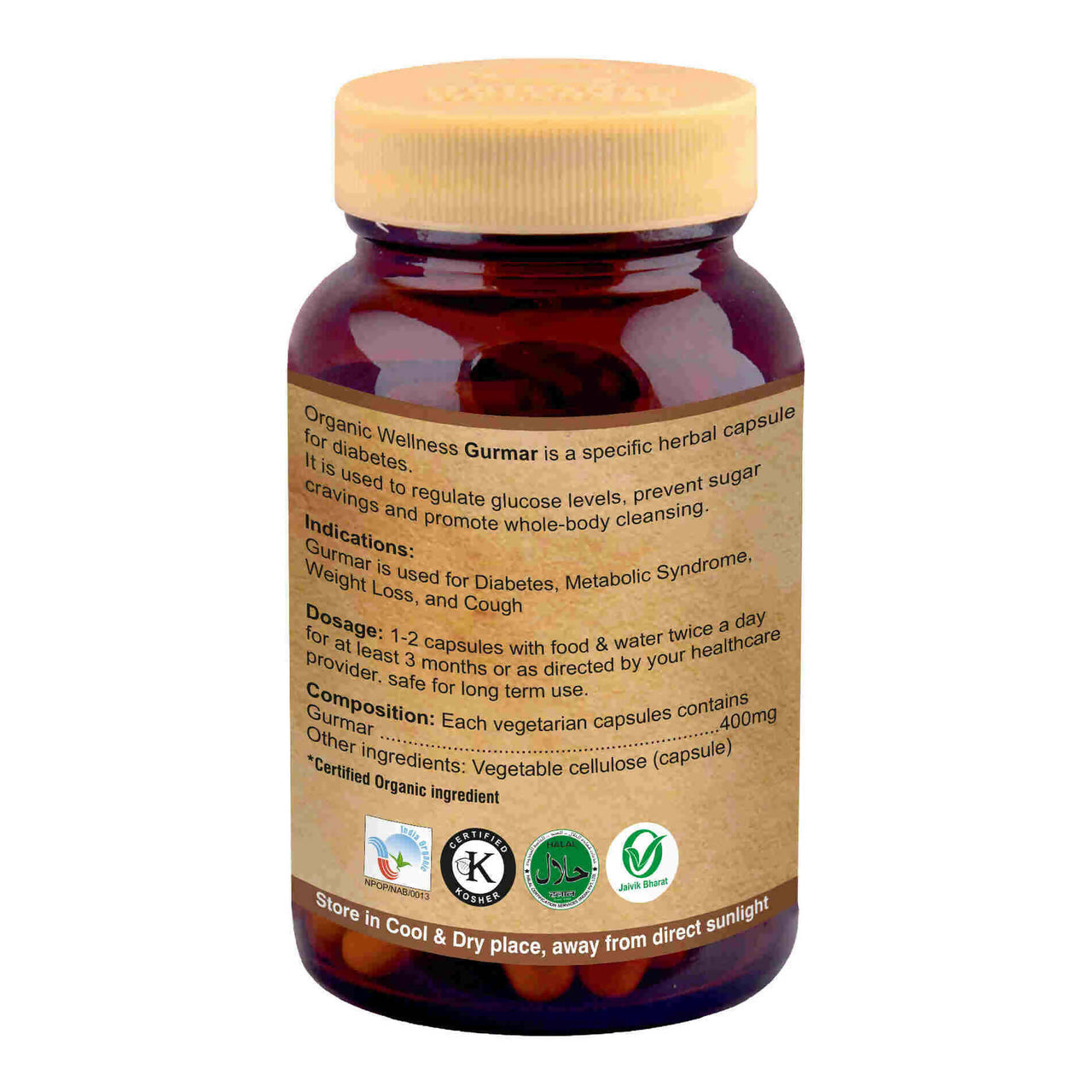 Organic Wellness Gurmar Vegetarian Capsules