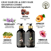 Thumbnail for Ivory Natural Grey Combo For Hair