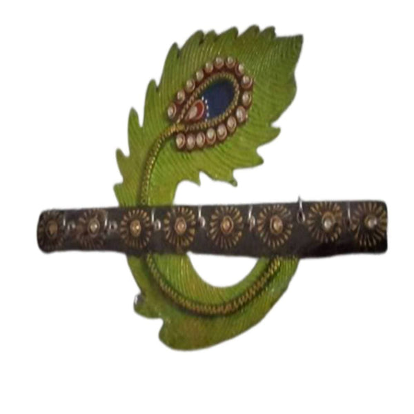 kundan-handikrafts-designer-wooden-leaf-shaped-key-holder