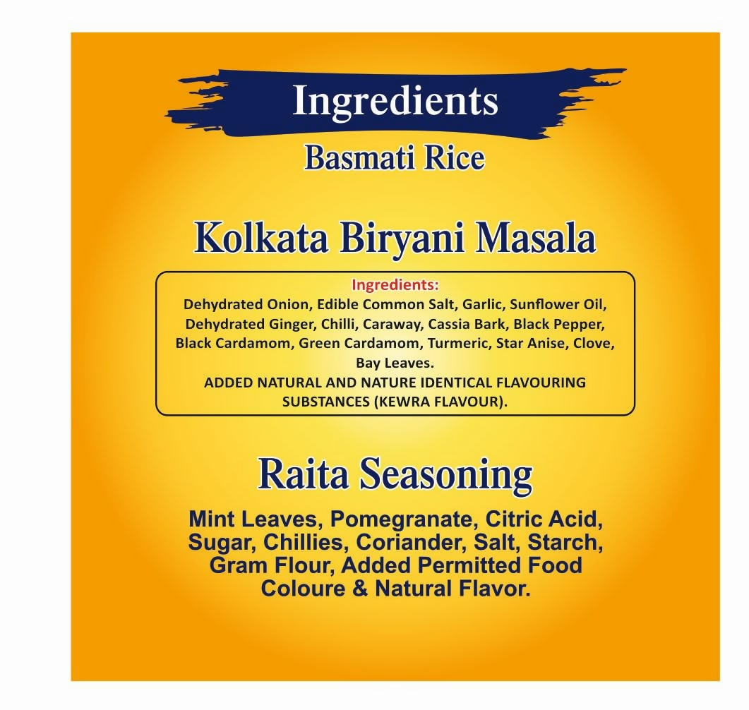 Mama is Love Biryani Kit Kolkata Authentic Recipe