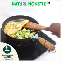 Thumbnail for The Indus Valley 100% Pure Iron Cookware Set: Kadai+ Tawa+ Fry Pan, Toxin