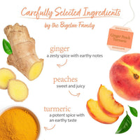 Thumbnail for Bigelow Tea Ginger Peach Turmeric Herbal Tea Freshness & Aroma Caffeine Free