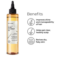 Thumbnail for Brillare 100% Natural Pure Coconut Oil Organic & Cold Pressed Hair Oil with Zero Chemicals