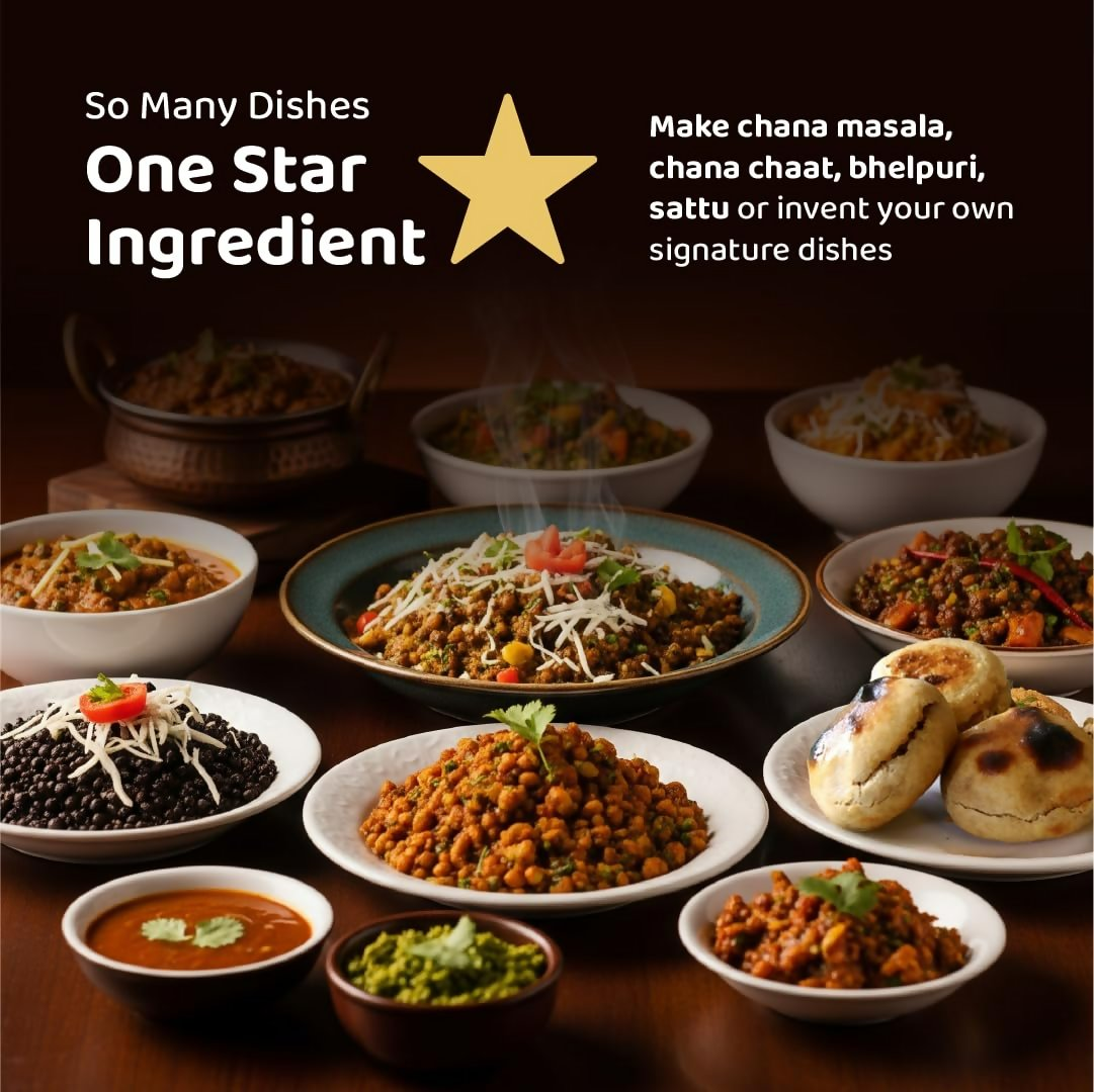Dehaat Honest Farms Unpolished Kala Chana
