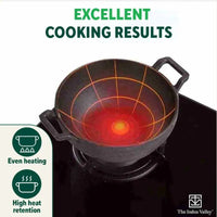 Thumbnail for The Indus Valley CASTrong Cast Iron Cookware Set: Tawa+ Kadai+ Frypan, Kitchen Set for Home, Pre